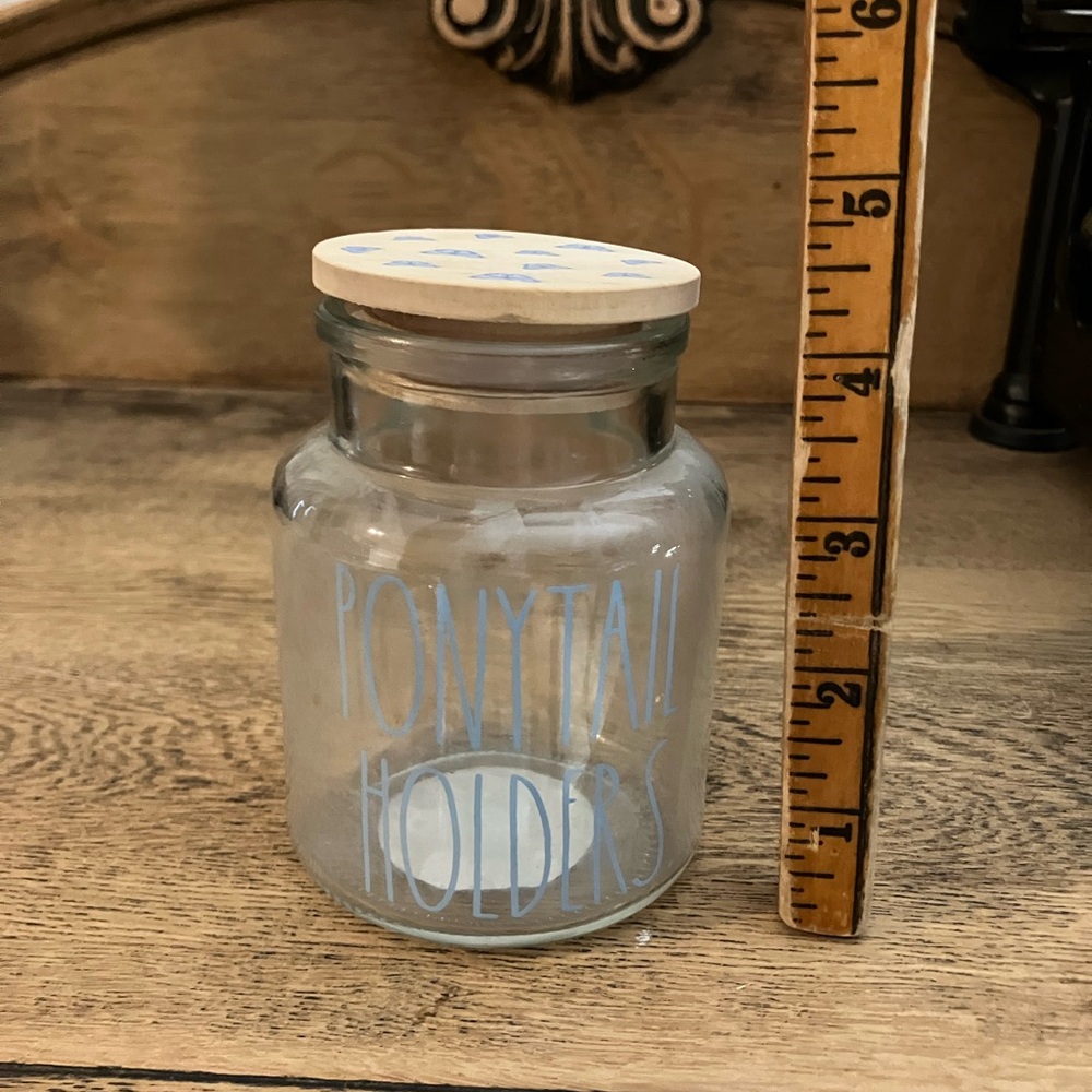 Rae Dunn Bath Jar - Ponytail Holders